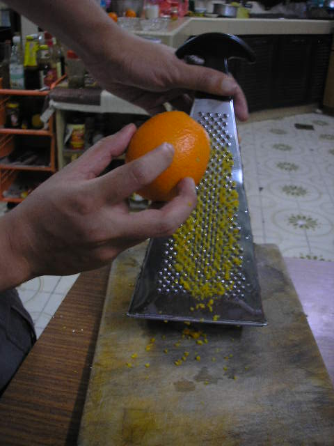 grating our orange